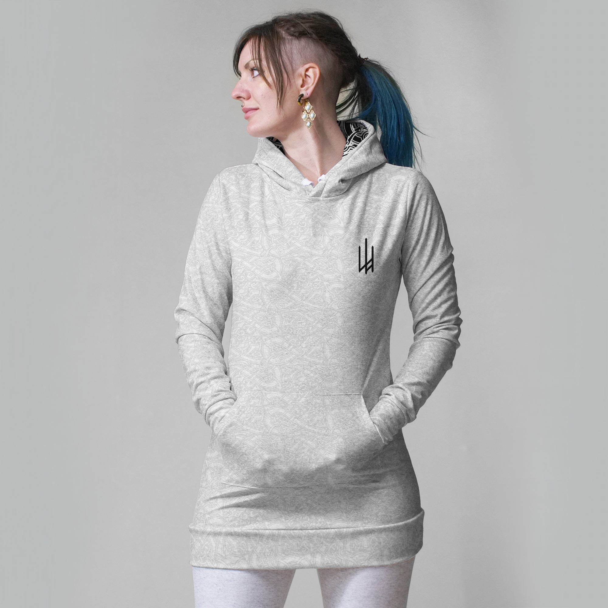 White Valhyr Dresshoodie