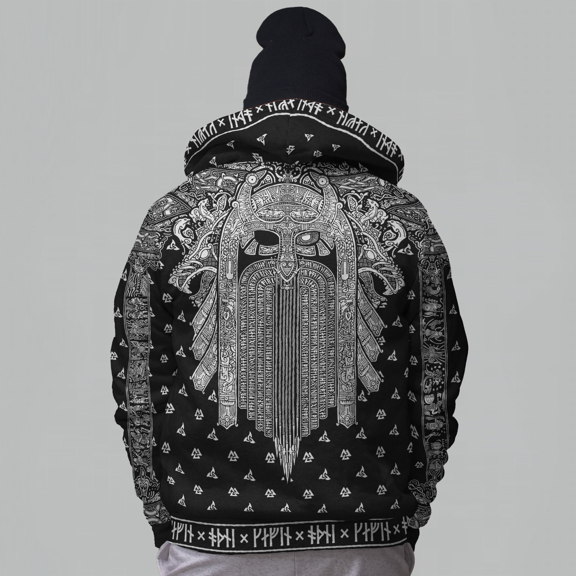 Odin's Path Faux-Wool Hoodie