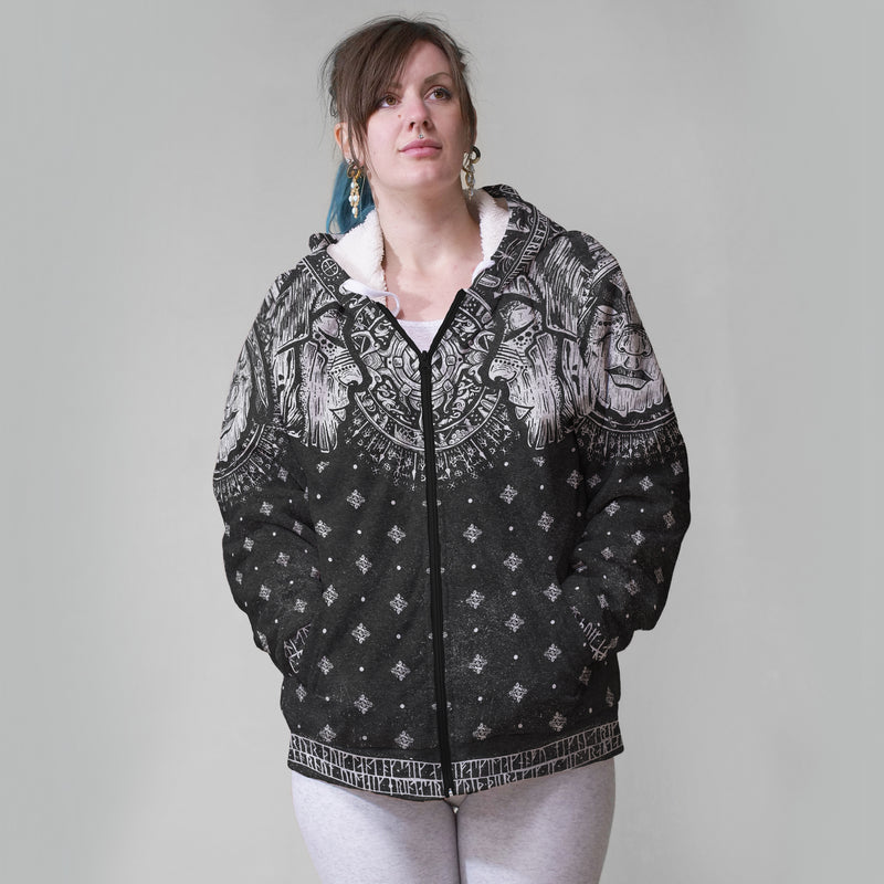 Image for Norns Path Faux-Wool Hoodie