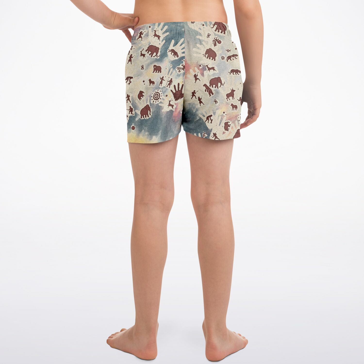 Tie Dye Cavepainting Kids Shorts