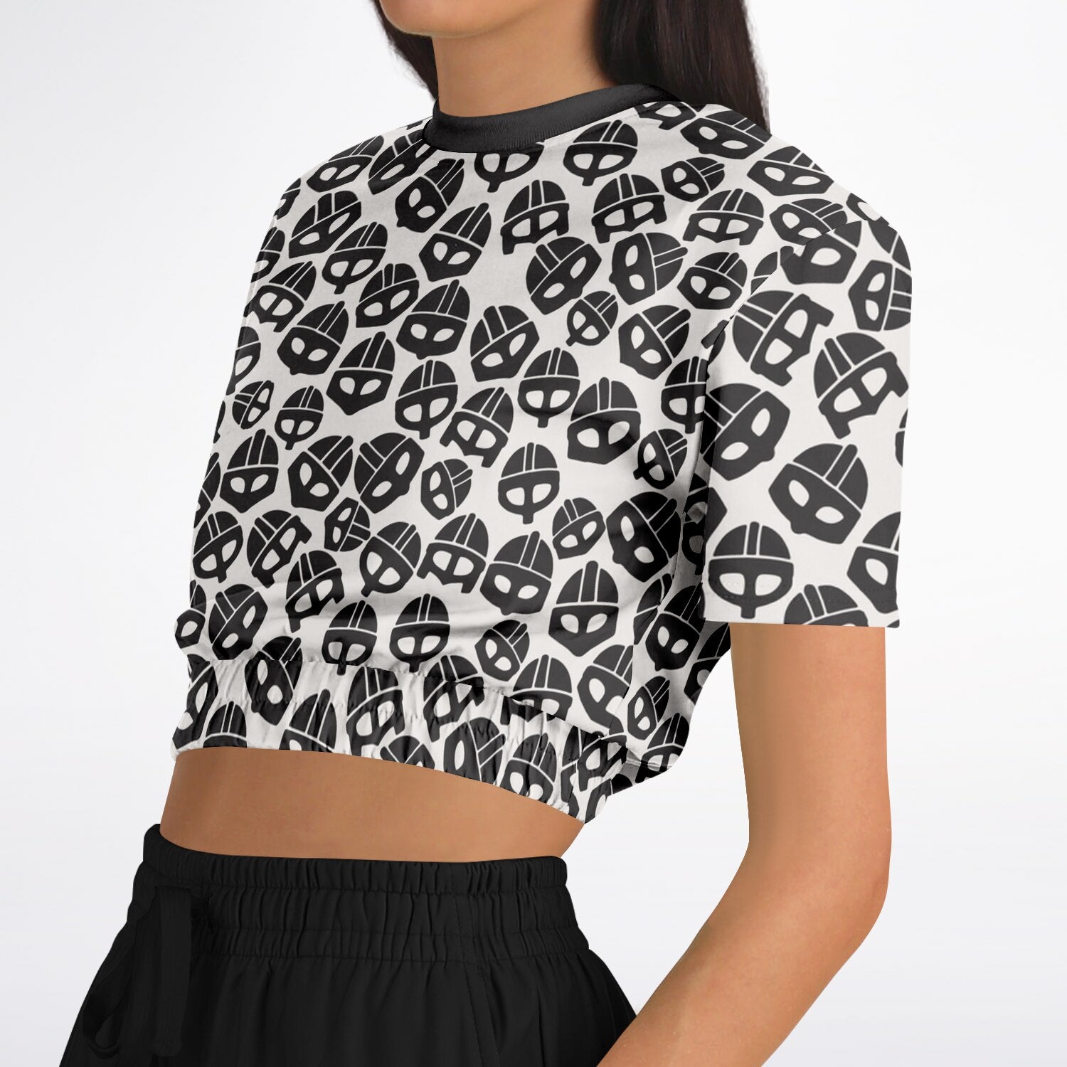 Valsgärde Viking Helmet Croptop Sweatshirt
