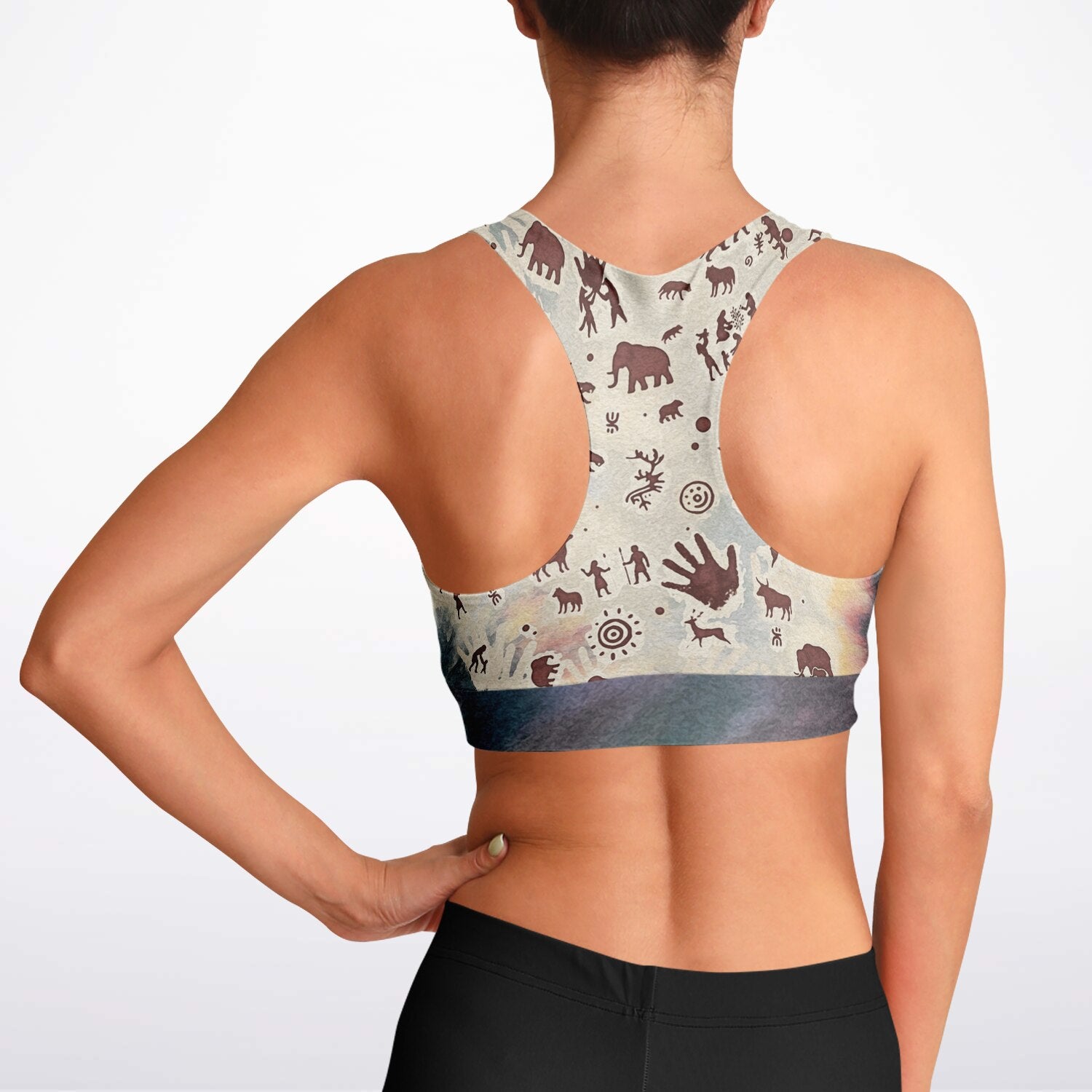 Tie Dye Cavepainting Sportsbra