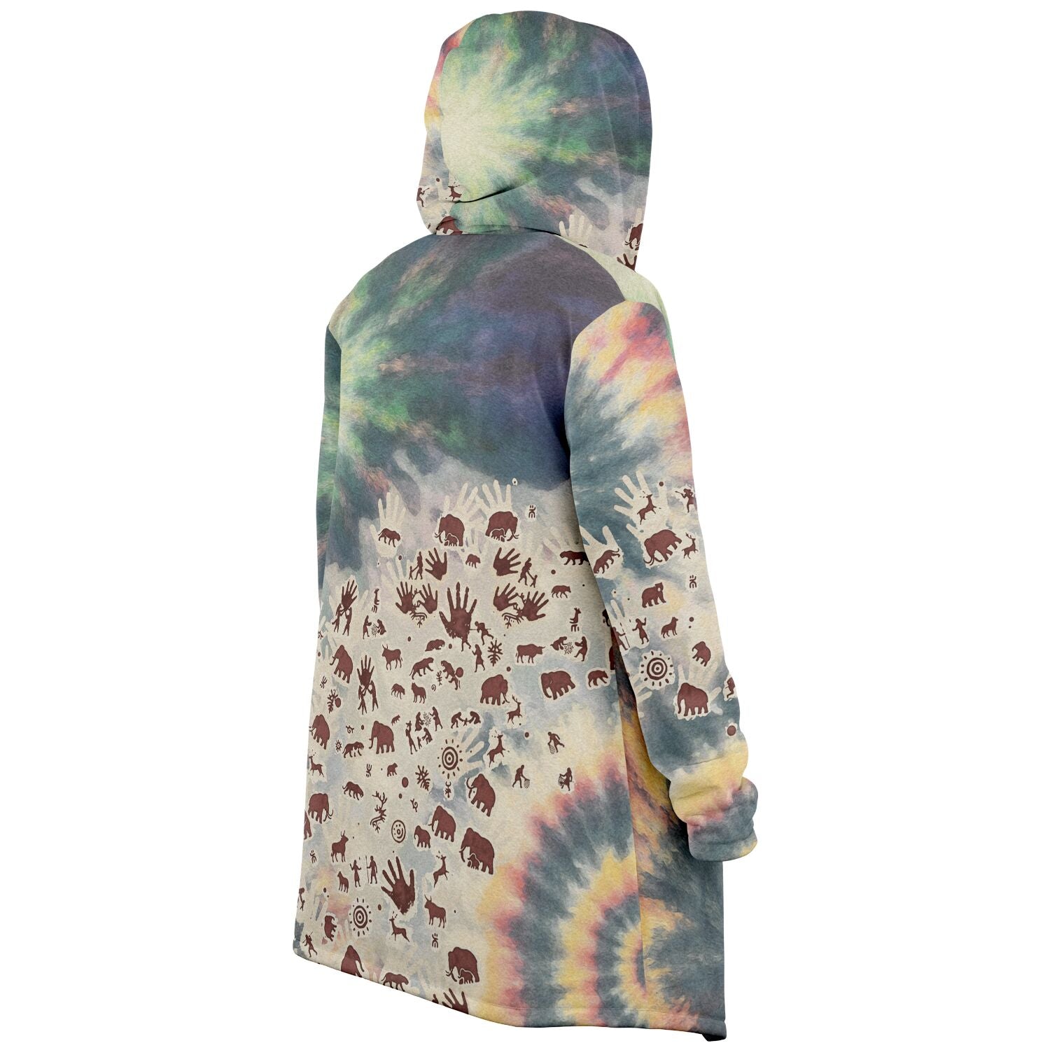 Tie Dye Cavepainting Cloak
