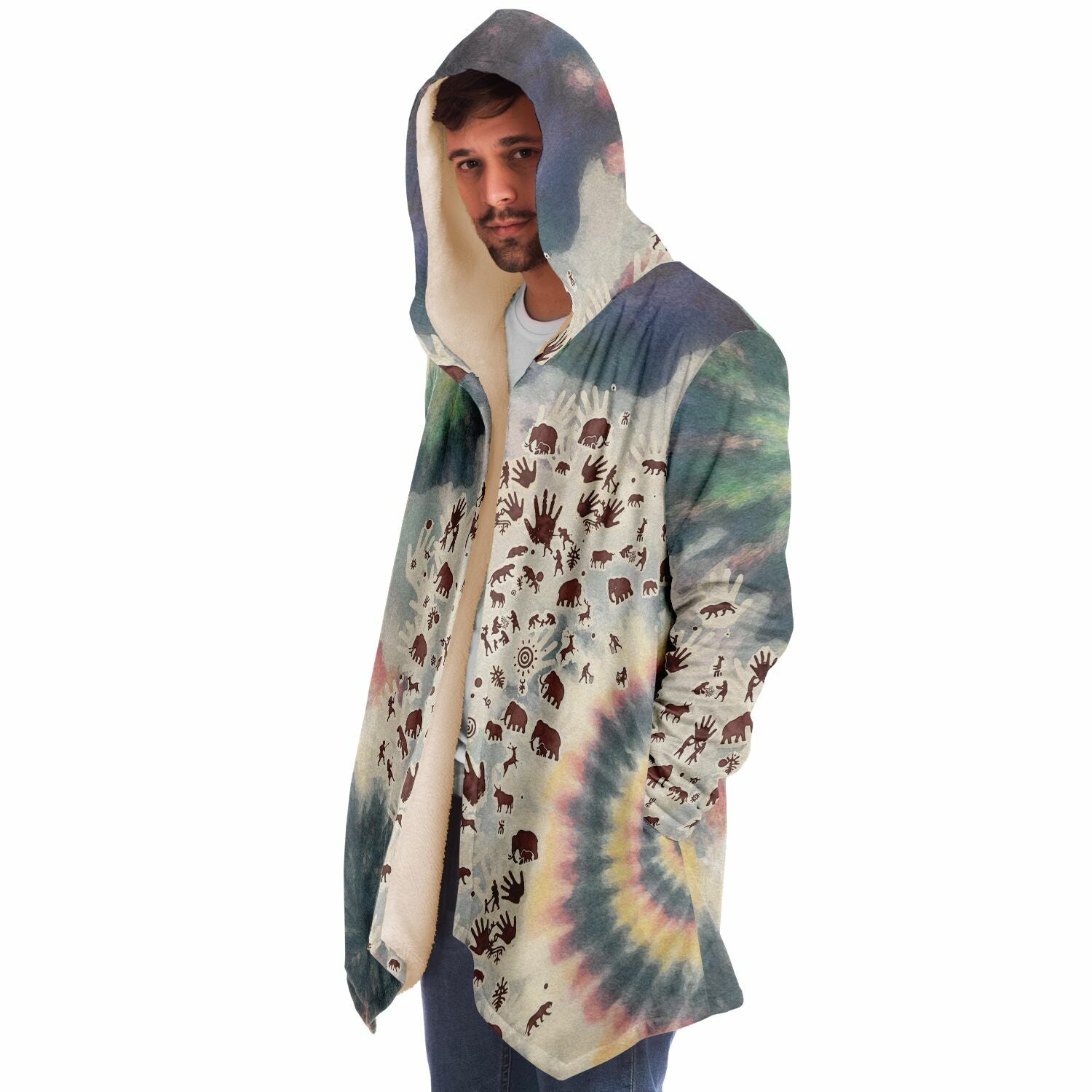 Tie Dye Cavepainting Cloak