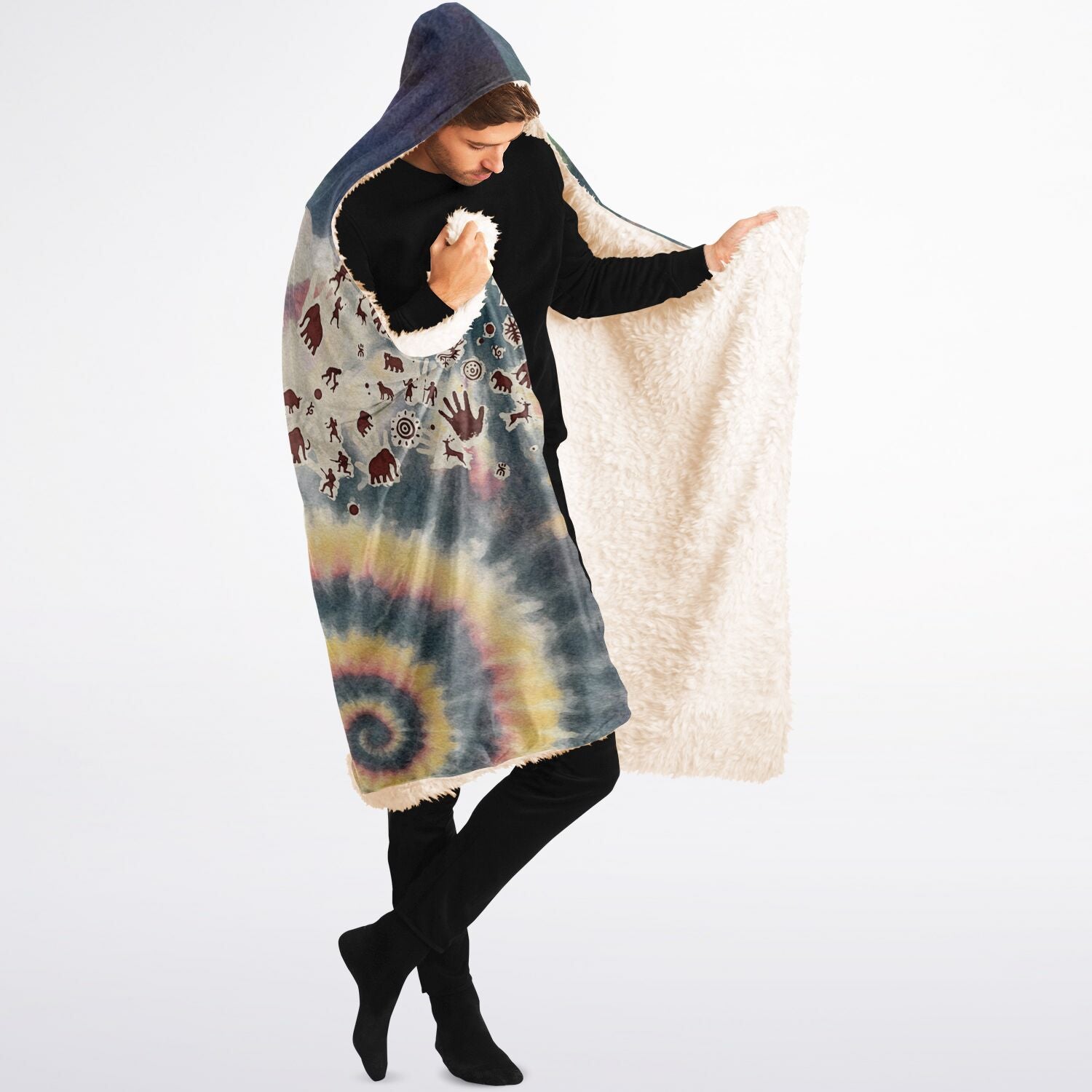 Tie Dye Cavepainting Blanket