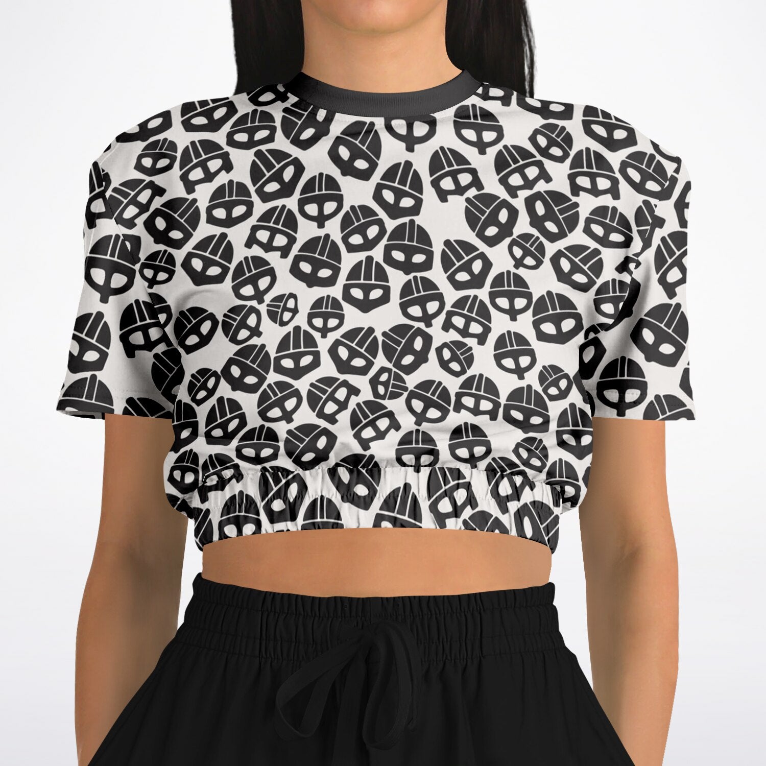 Valsgärde Viking Helmet Croptop Sweatshirt