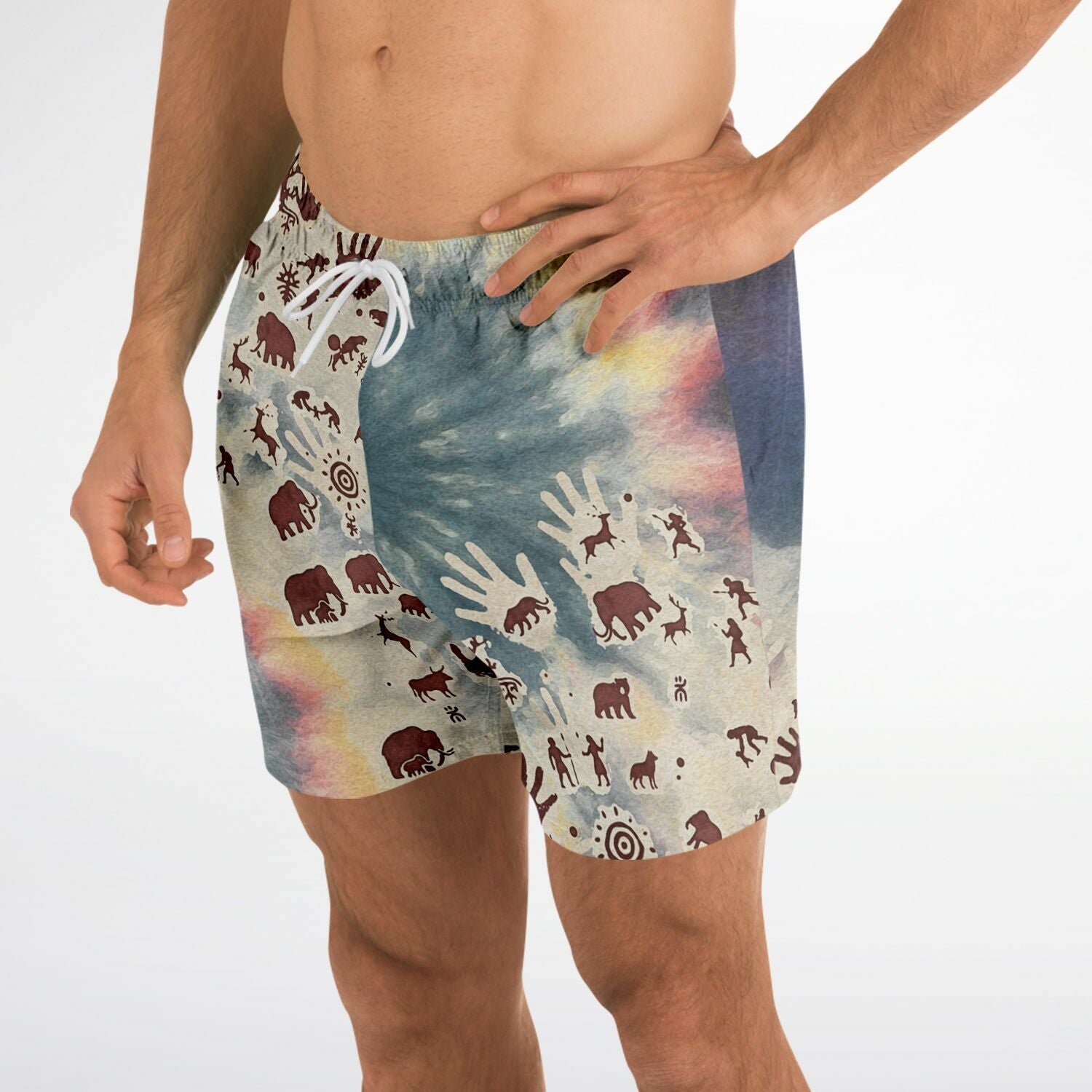 Tie Dye Cavepainting Shorts