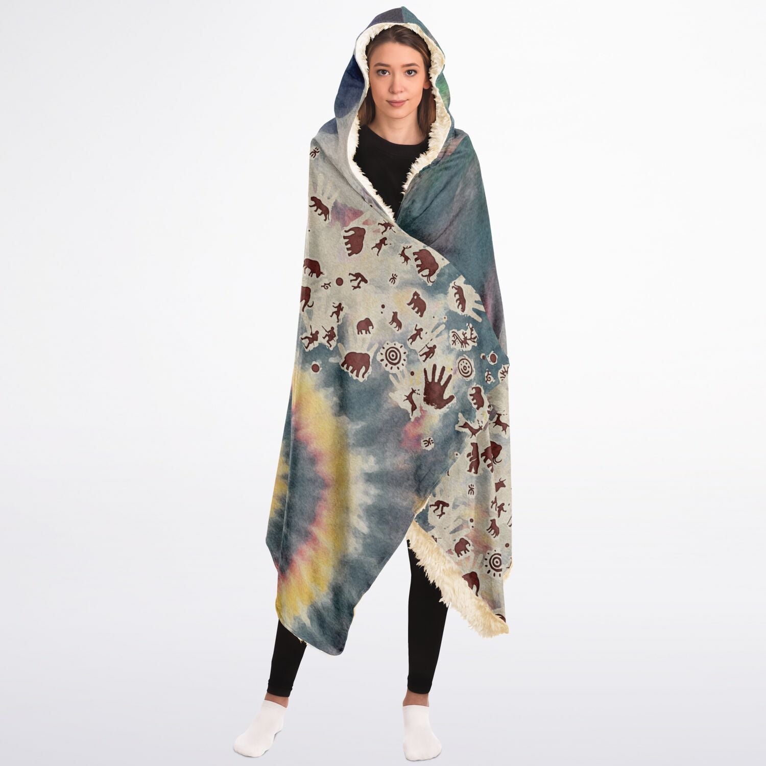 Tie Dye Cavepainting Blanket