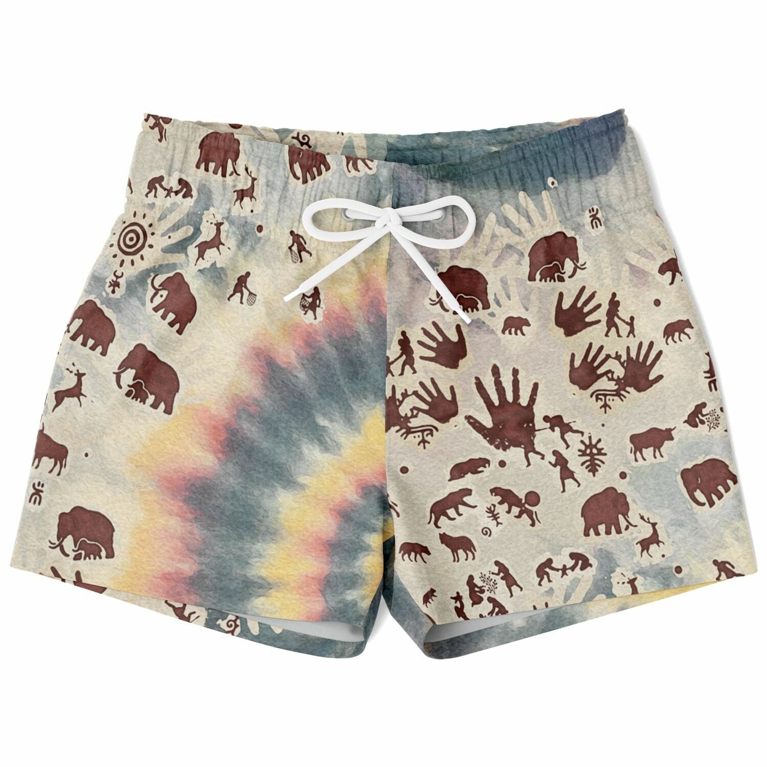 Tie Dye Cavepainting Kids Shorts