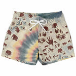 Tie Dye Cavepainting Kids Shorts