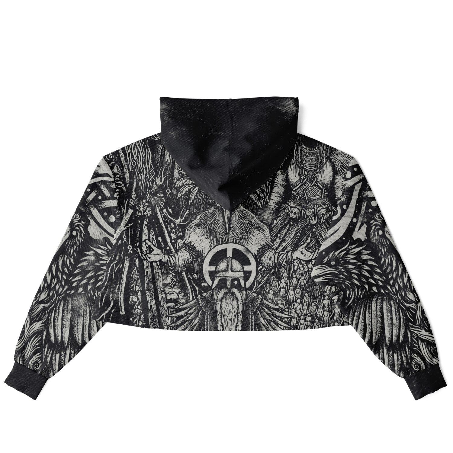 Norse Mythology Croptop Hoodie