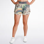 Tie Dye Cavepainting 2-in-1 Shorts (Women)