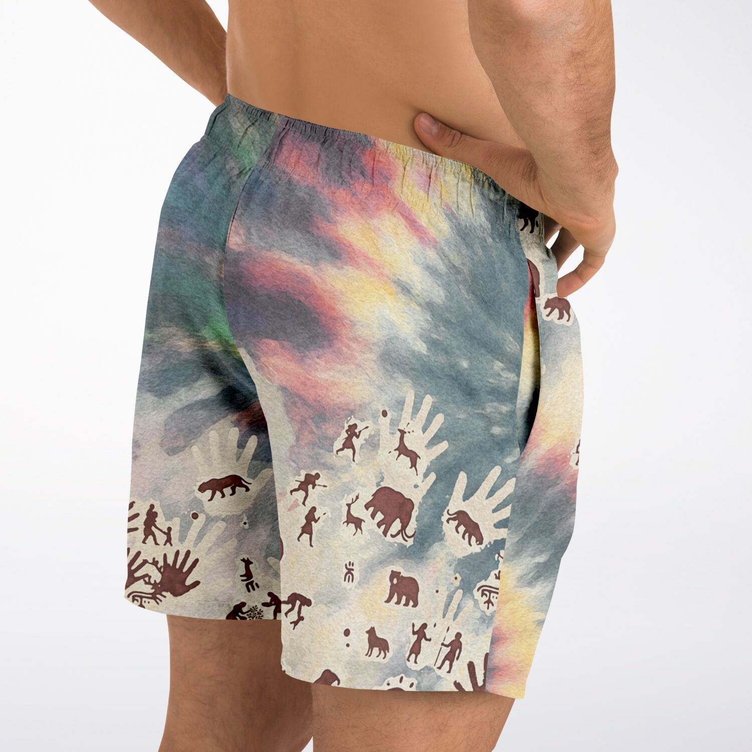 Tie Dye Cavepainting Shorts