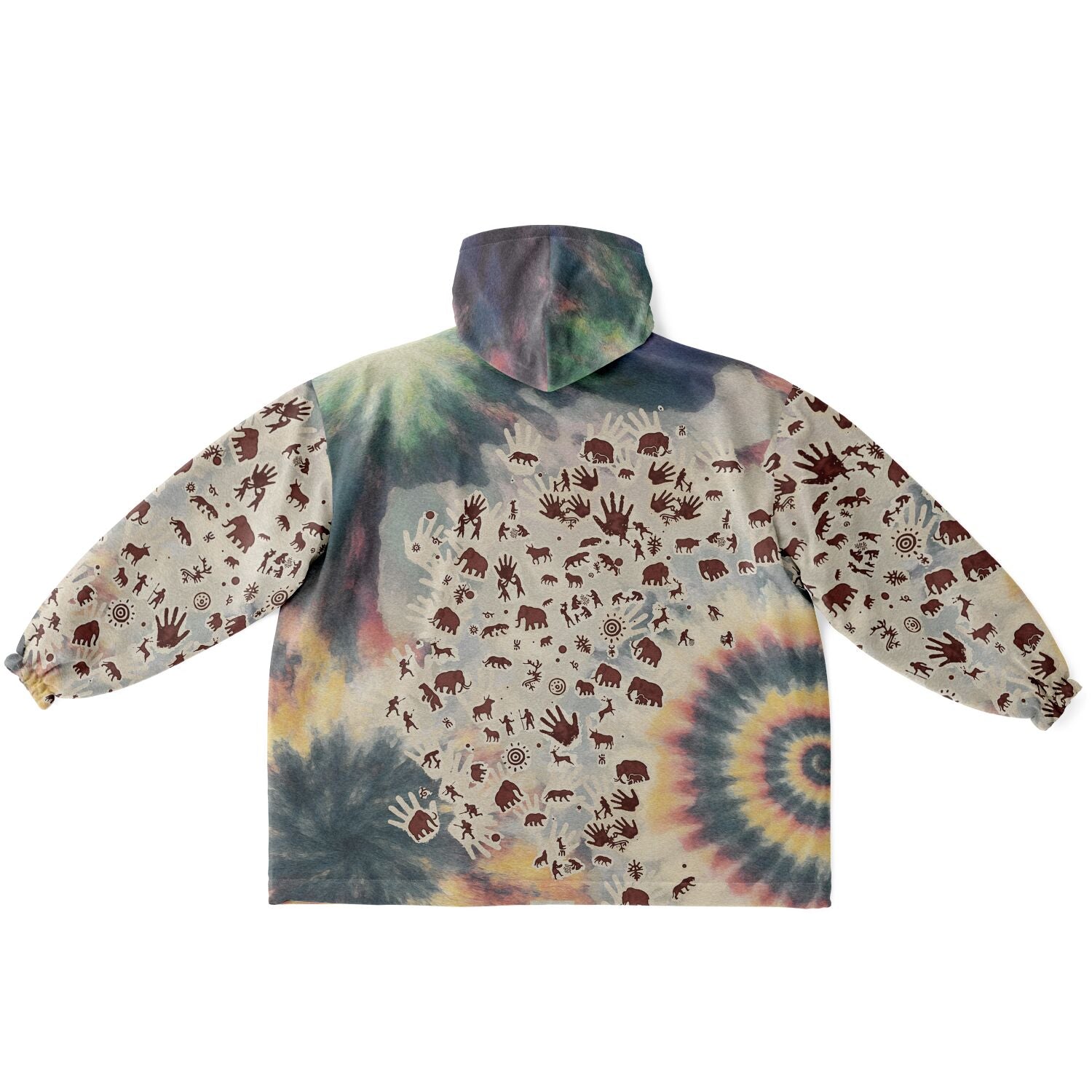 Tie Dye Cavepainting Hygge Hoodie