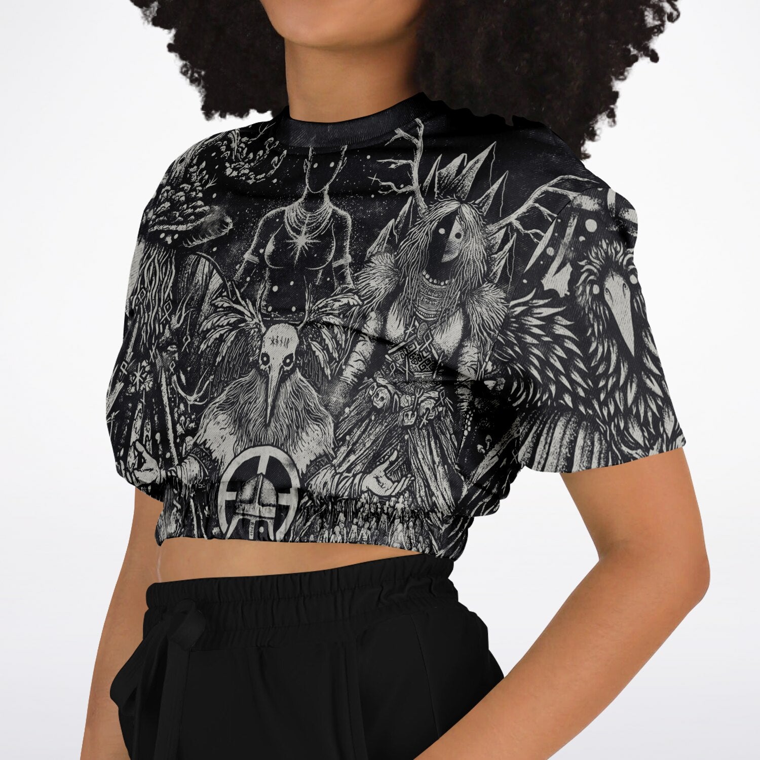 Norse Mythology Croptop Sweatshirt