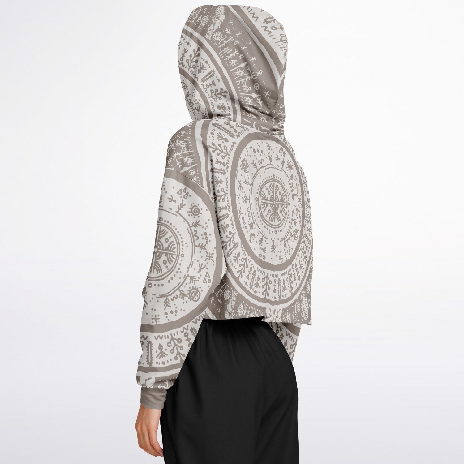 Sun Sigil Croptop Hoodie