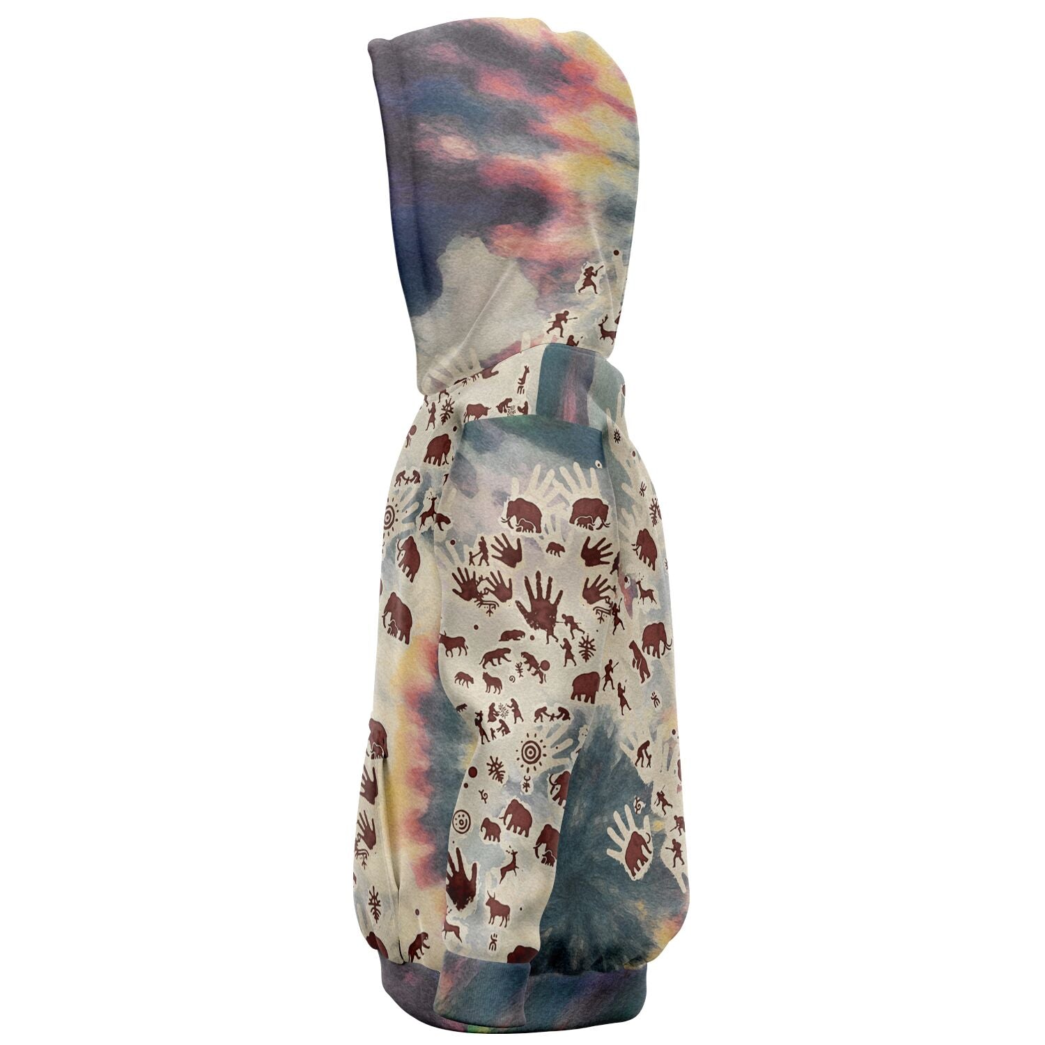 Tie Dye Cavepainting Kids Hoodie