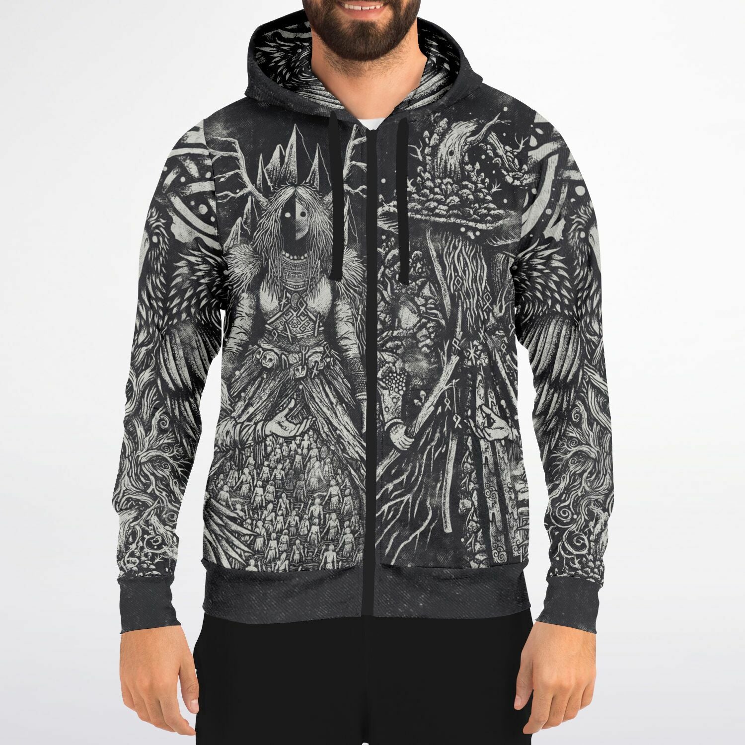 Norse Pantheon Zip-Up Hoodie