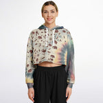 Tie Dye Cavepainting Croptop Hoodie