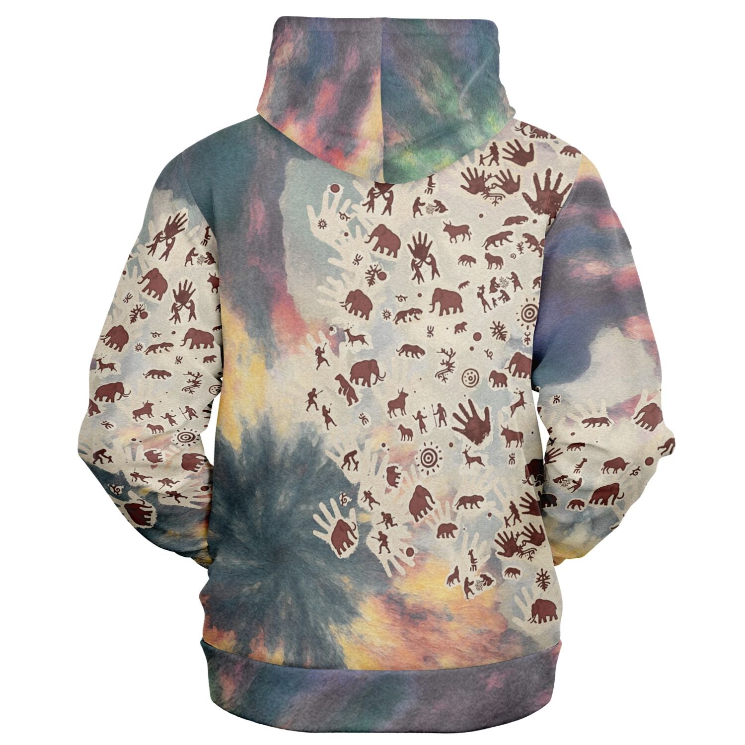 Tie Dye Cavepainting Ziphoodie