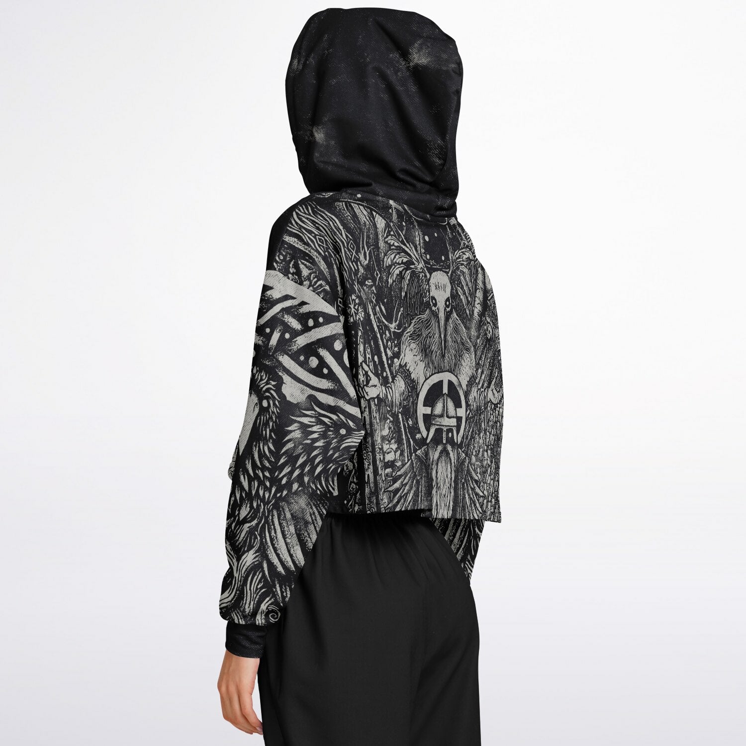 Norse Mythology Croptop Hoodie