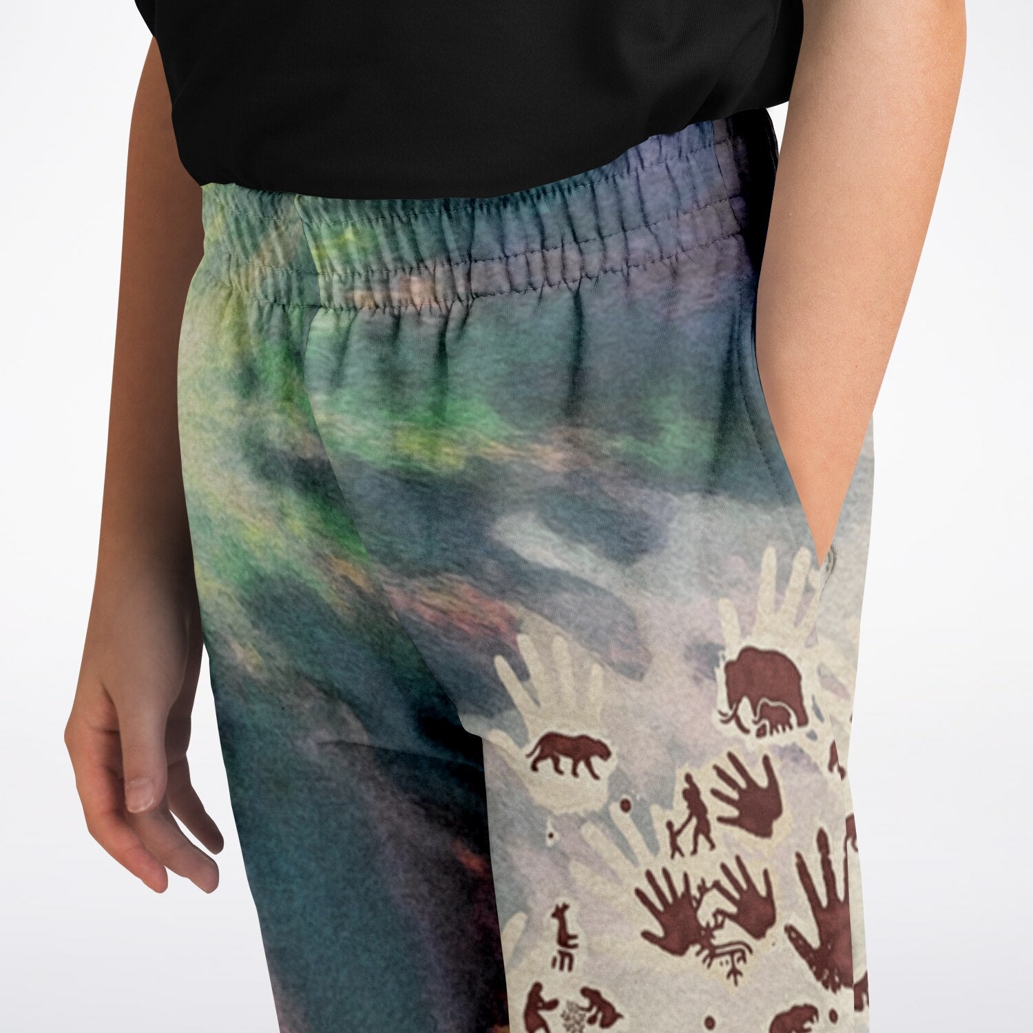 Tie Dye Cavepainting Kids Joggers