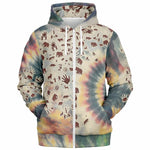 Tie Dye Cavepainting Ziphoodie