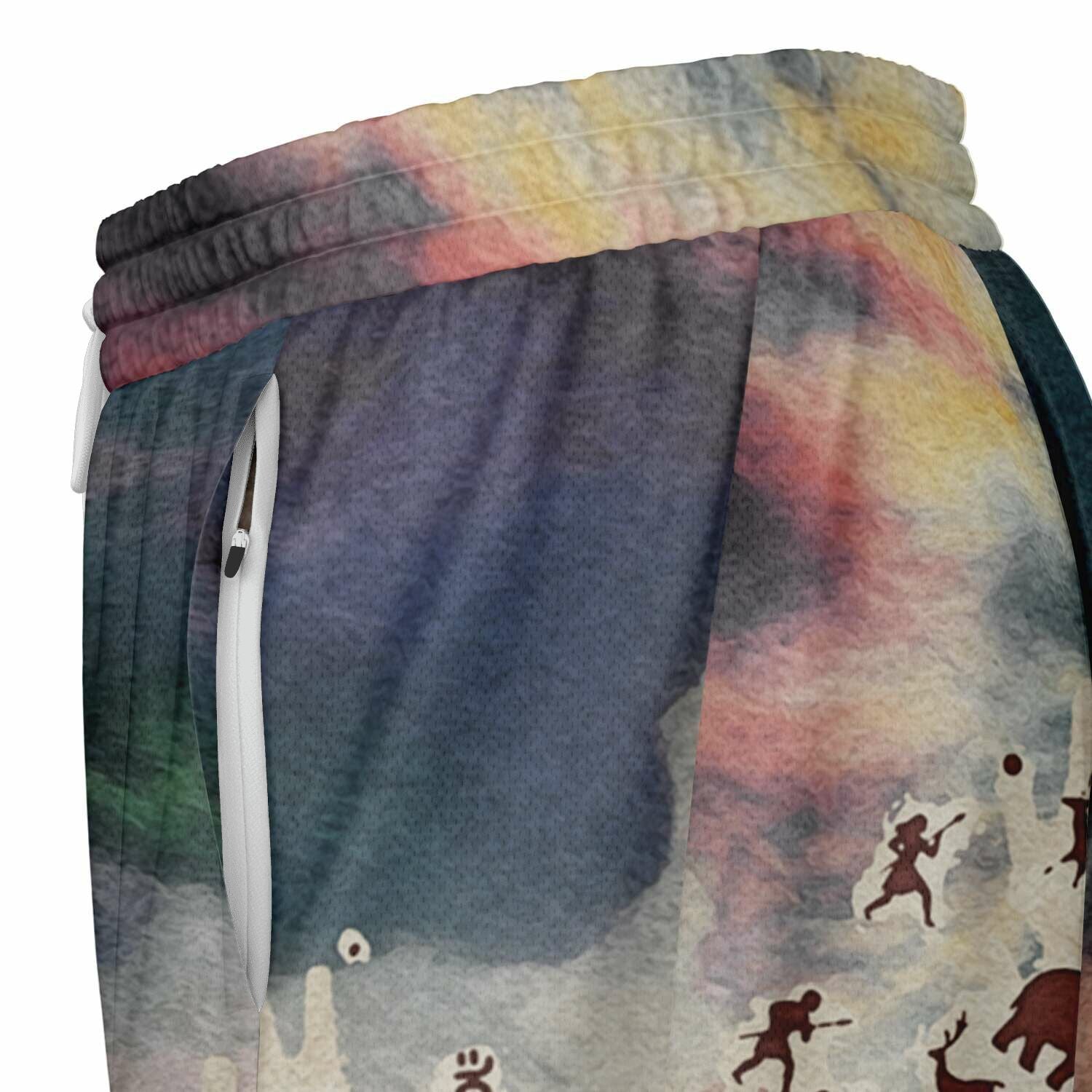 Tie Dye Cavepainting 2-in-1 Shorts (Men)