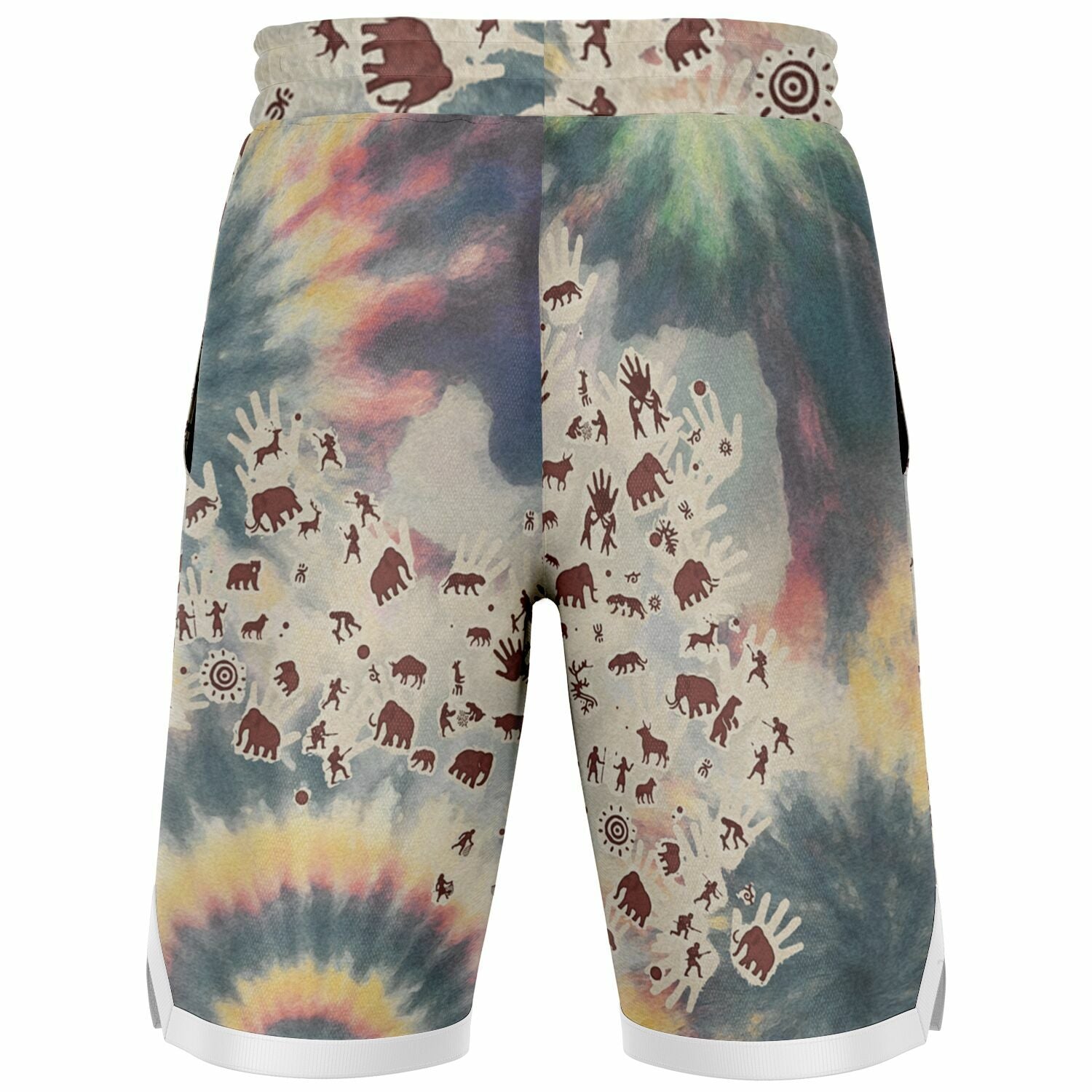 Tie Dye Cavepainting Basketball Shorts