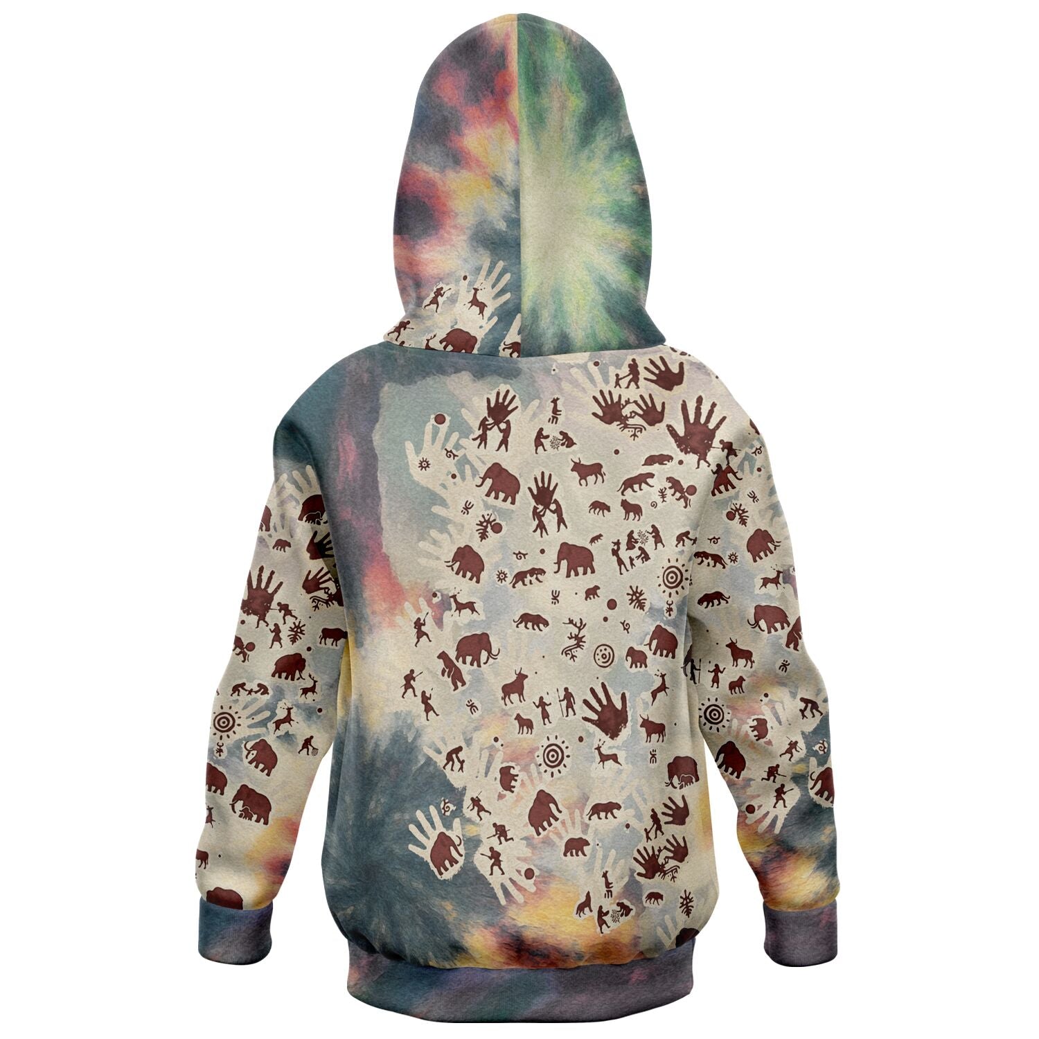 Tie Dye Cavepainting Kids Hoodie