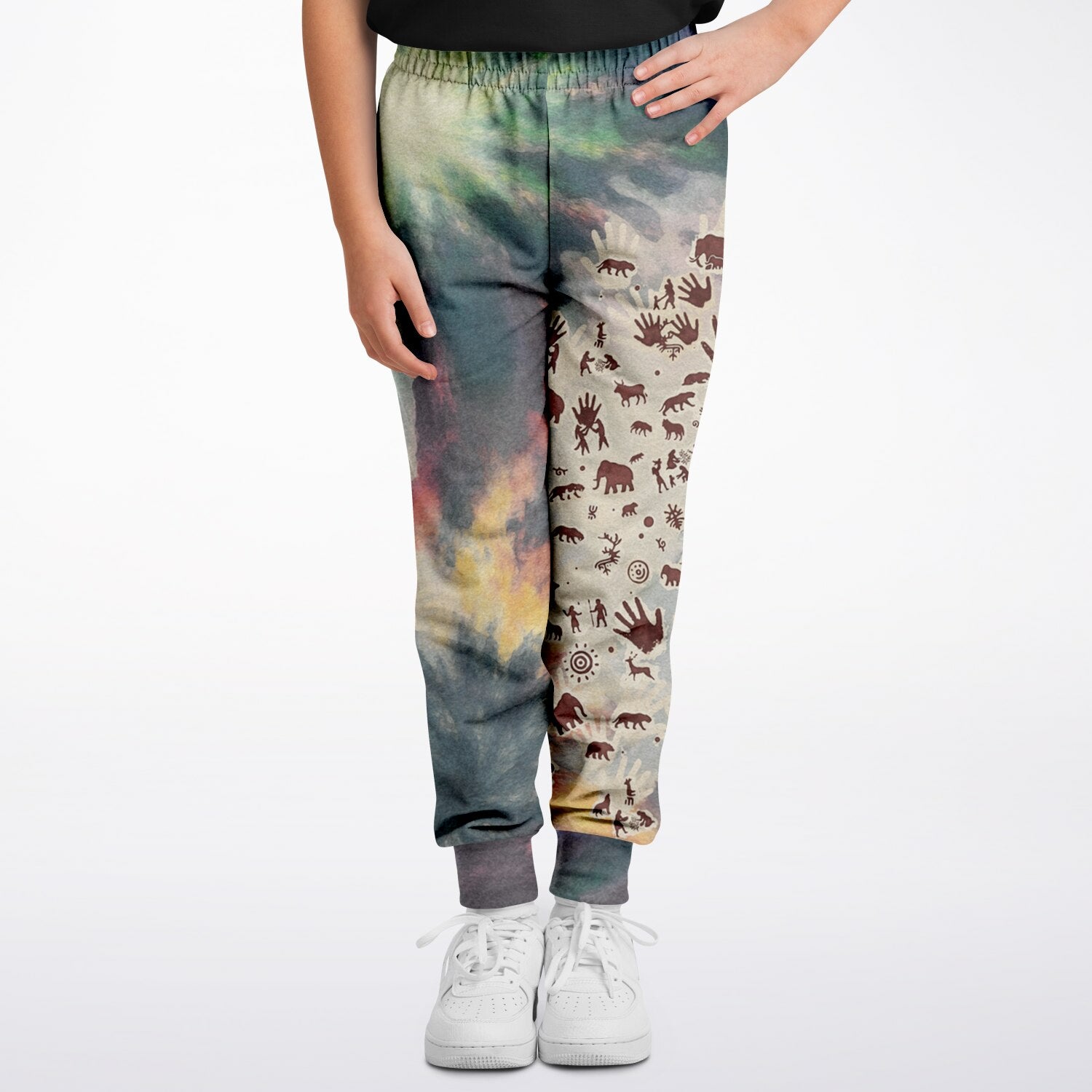 Tie Dye Cavepainting Kids Joggers