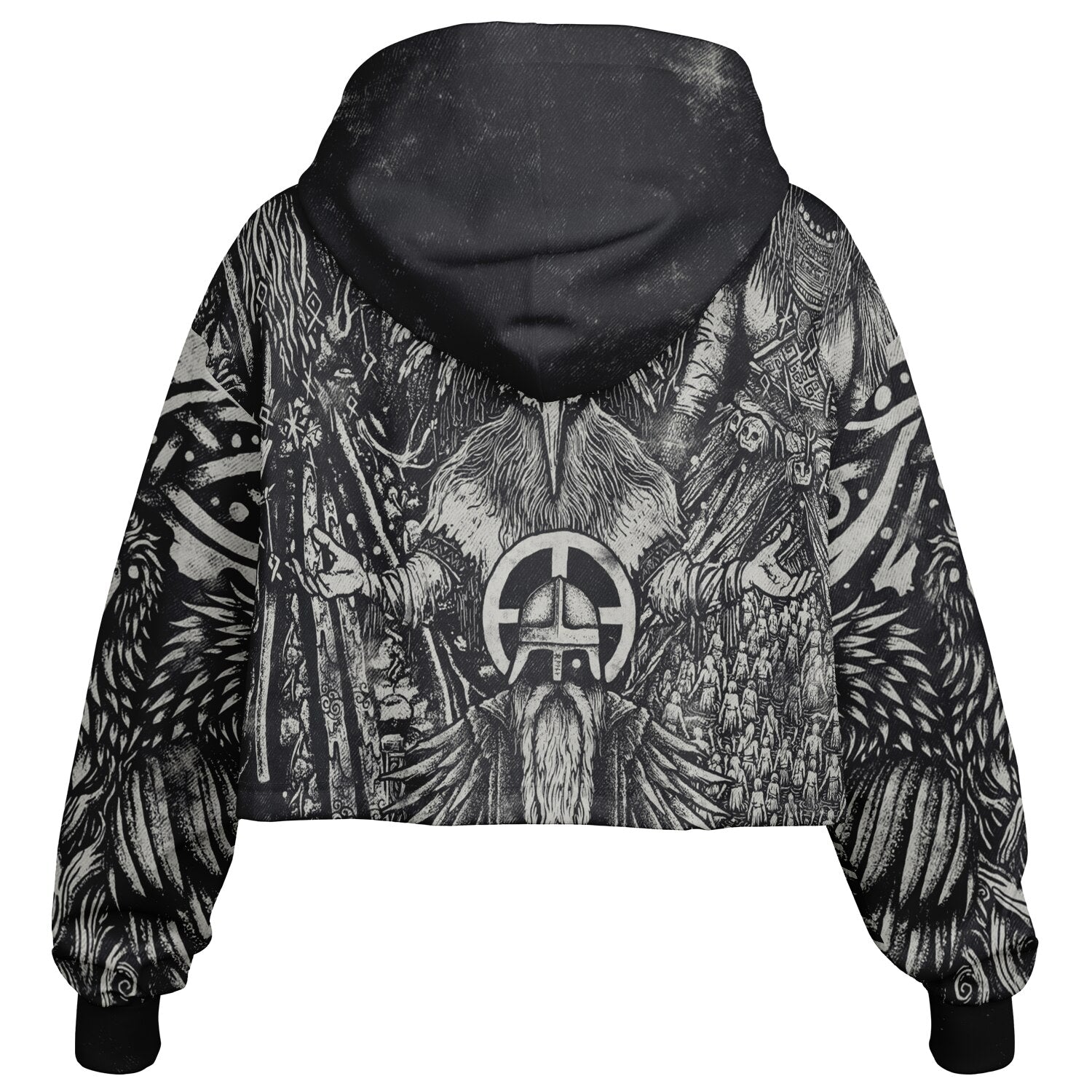 Norse Mythology Croptop Hoodie