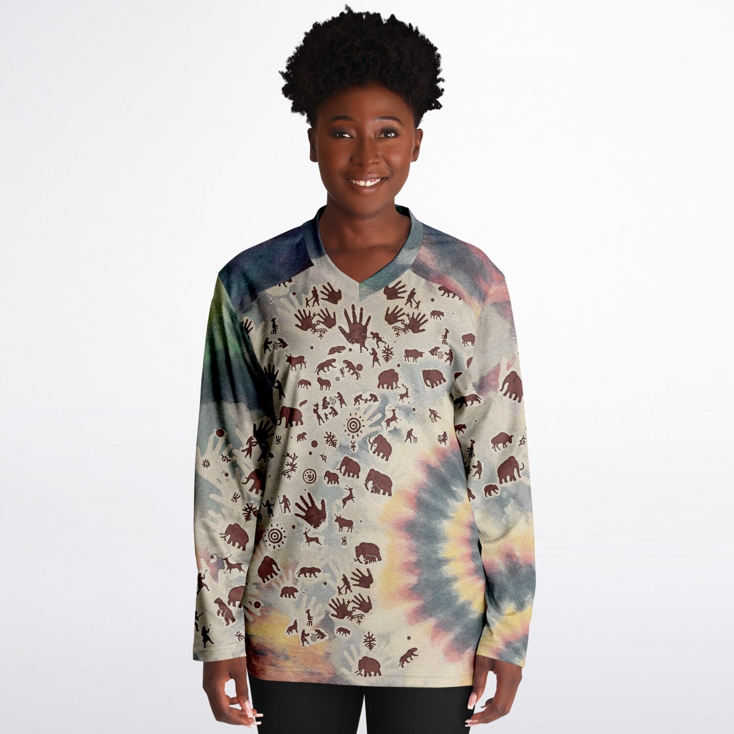 Tie Dye Cavepainting Overshirt
