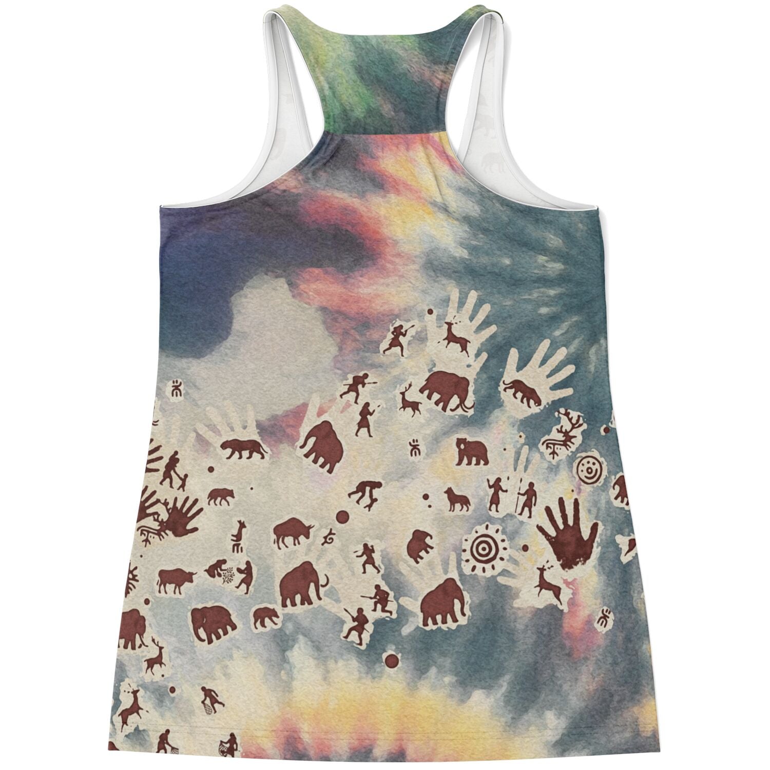 Tie Dye Cavepainting Racerback