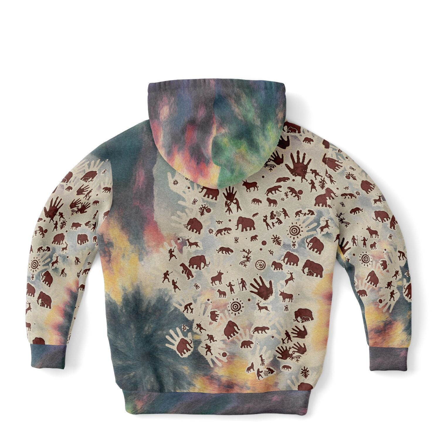 Tie Dye Cavepainting Kids Hoodie