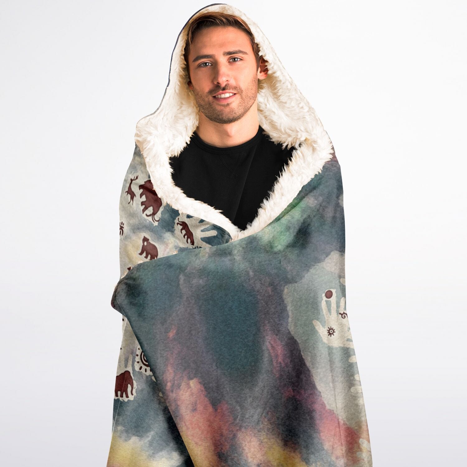 Tie Dye Cavepainting Blanket