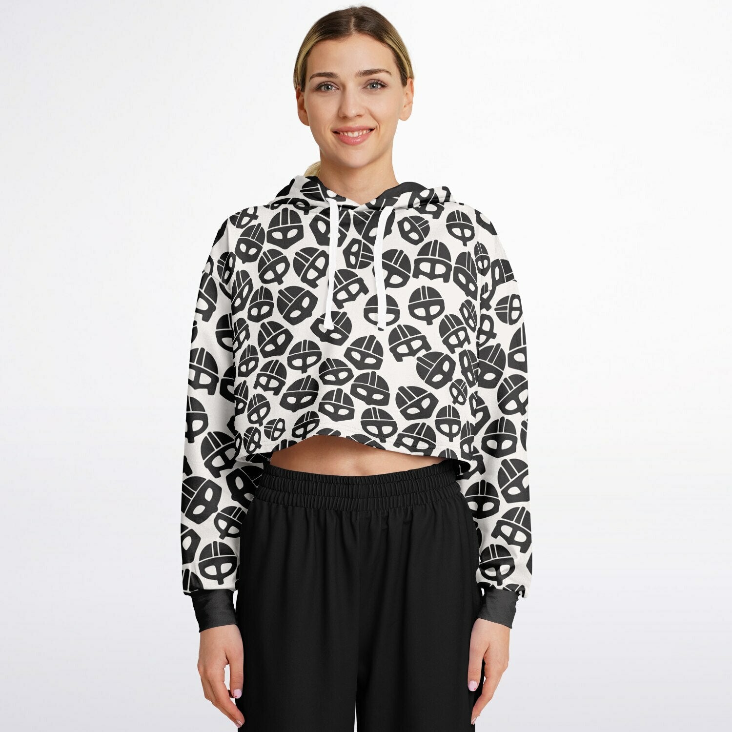 Valsgärde Viking Helmet Croptop Hoodie