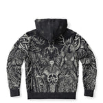 Norse Pantheon Zip-Up Hoodie