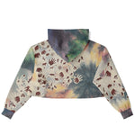 Tie Dye Cavepainting Croptop Hoodie