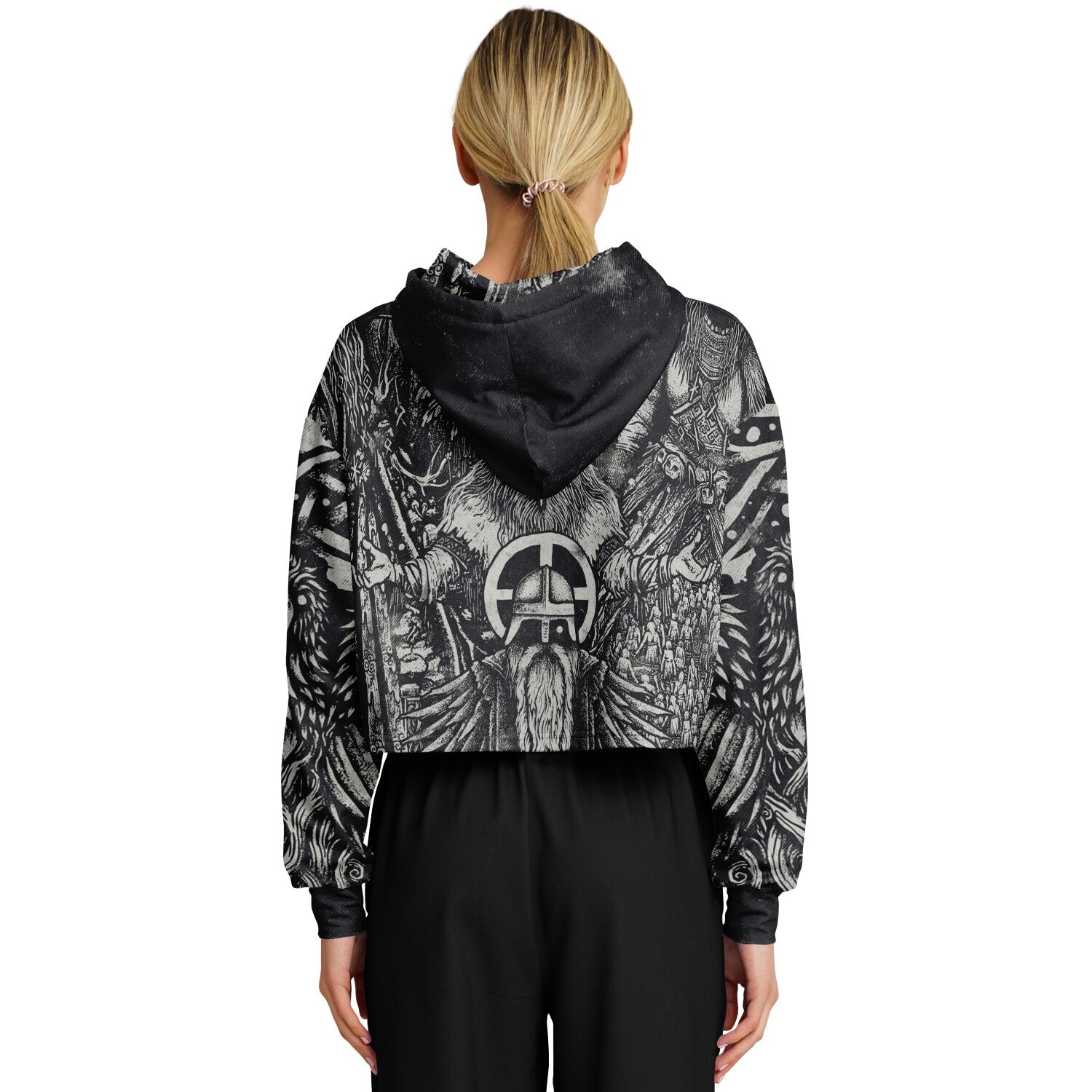 Norse Mythology Croptop Hoodie