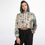 Tie Dye Cavepainting Croptop Hoodie