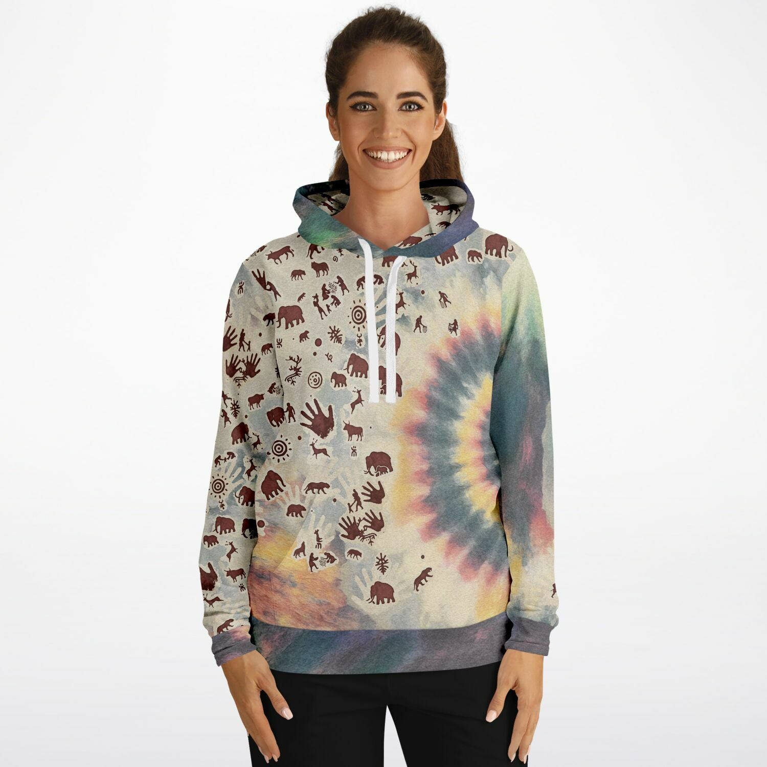 Tie Dye Cavepainting Hoodie