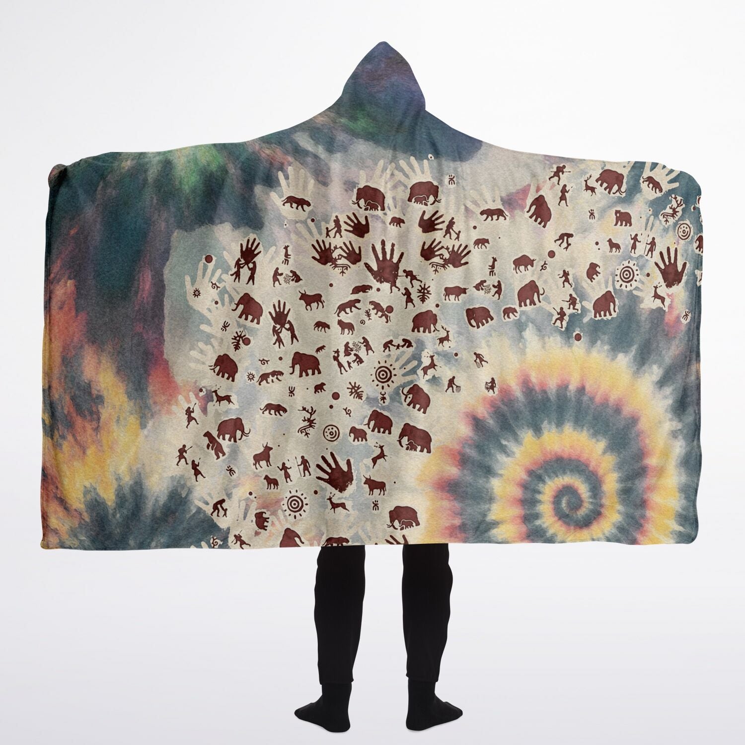 Tie Dye Cavepainting Blanket