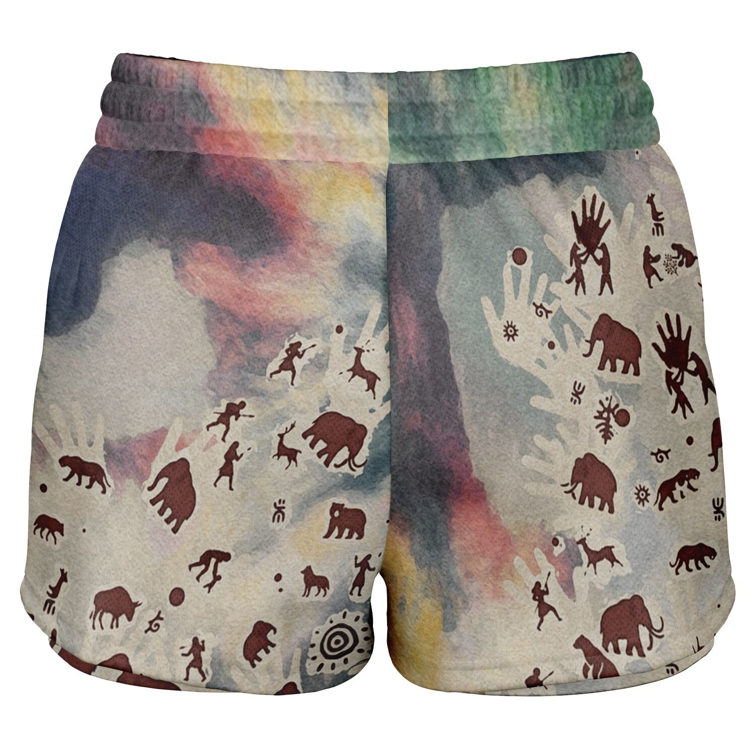 Tie Dye Cavepainting 2-in-1 Shorts (Women)