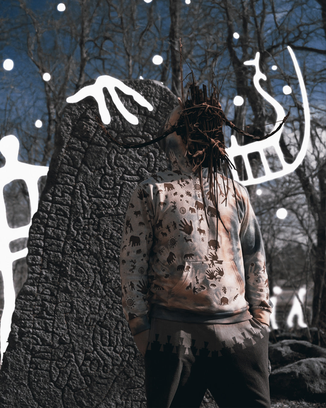 Tie Dye Cavepainting Hoodie
