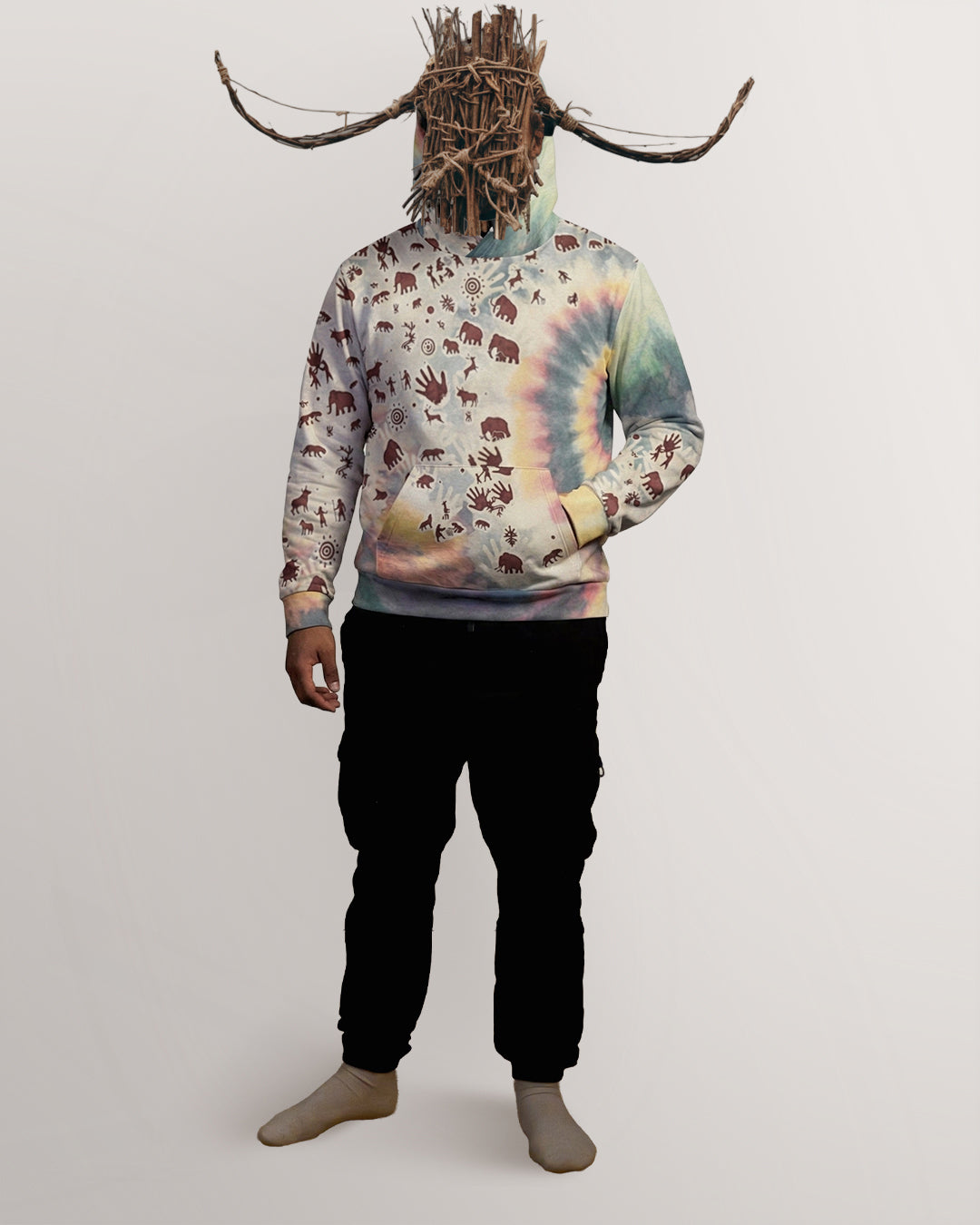 Tie Dye Cavepainting Hoodie