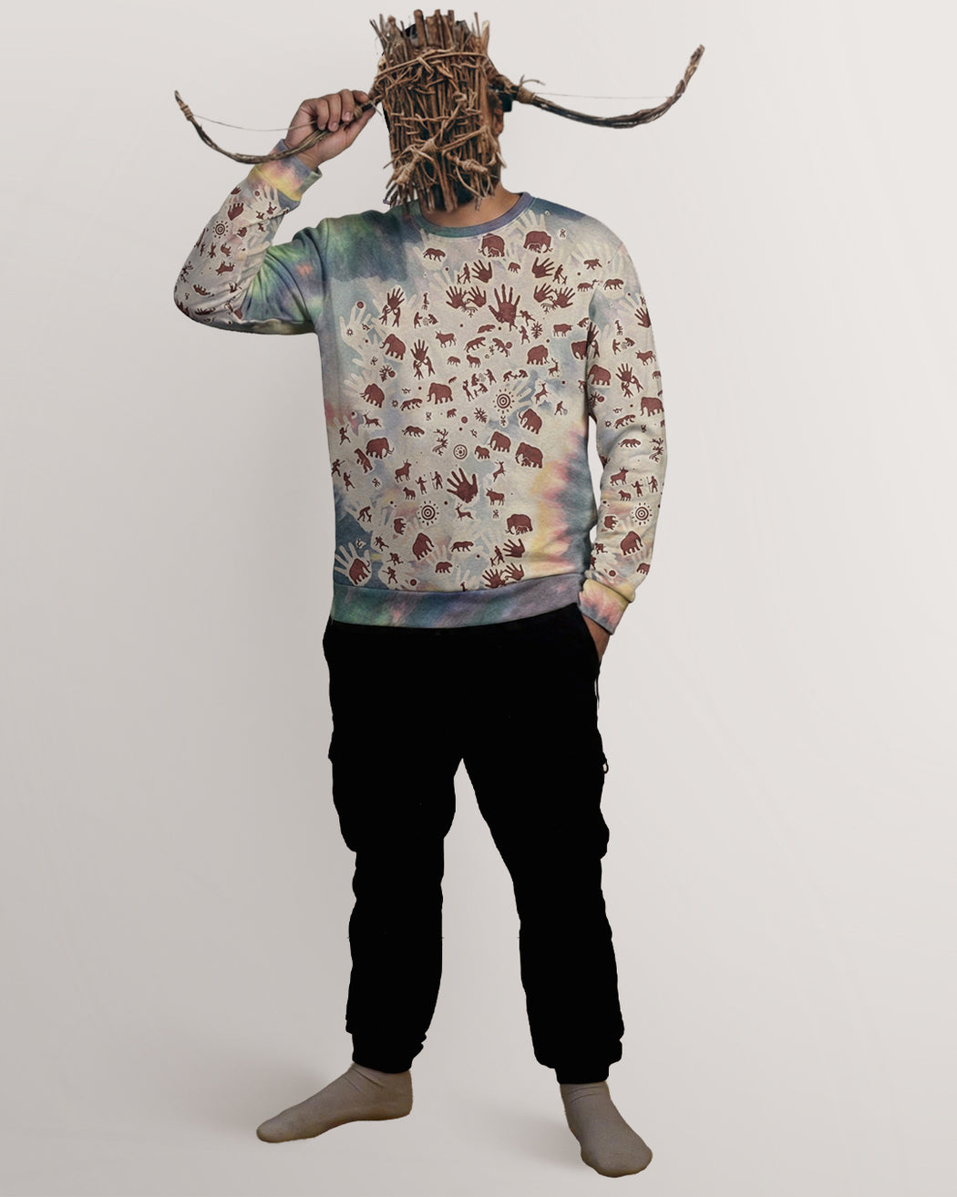 Tie Dye Cavepainting Sweatshirt