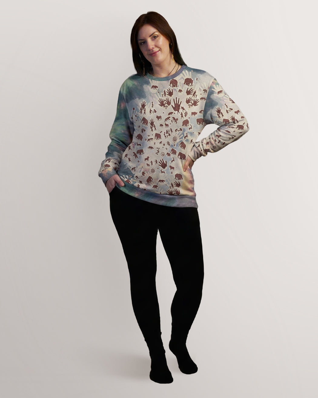 Tie Dye Cavepainting Sweatshirt
