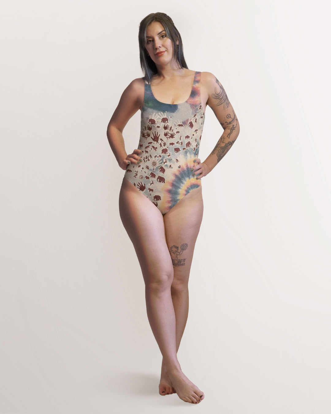 Tie Dye Cavepainting Swimsuit