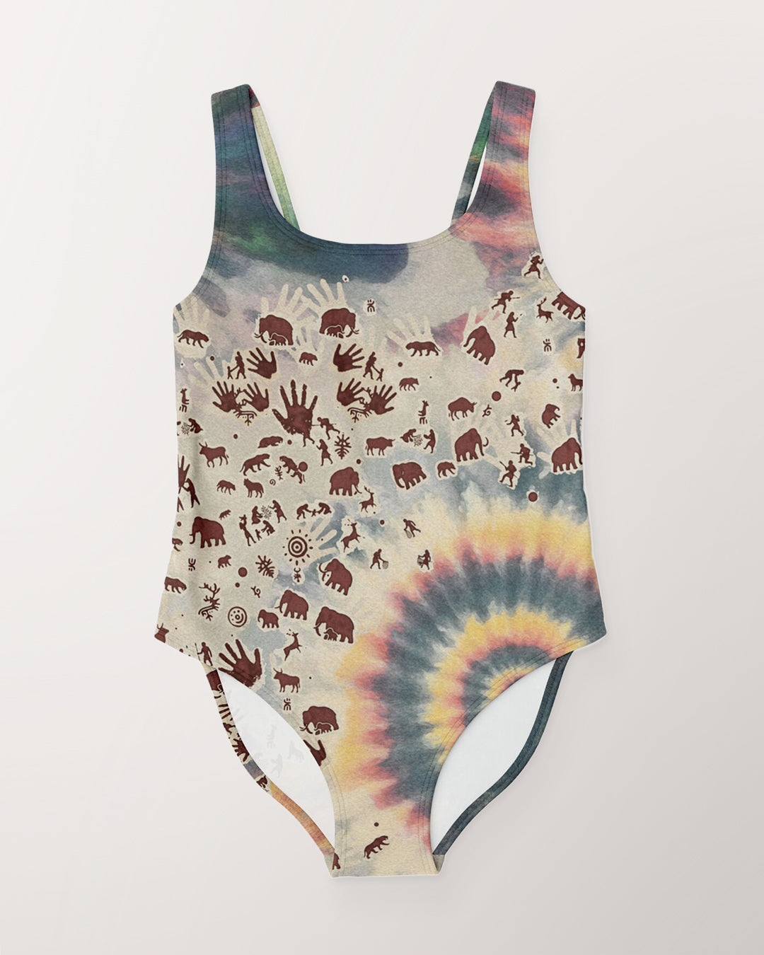 Tie Dye Cavepainting Swimsuit